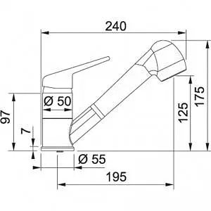 Змішувач для кухонного миття Franke Novara Plus 115.0347.111 - фото 5
