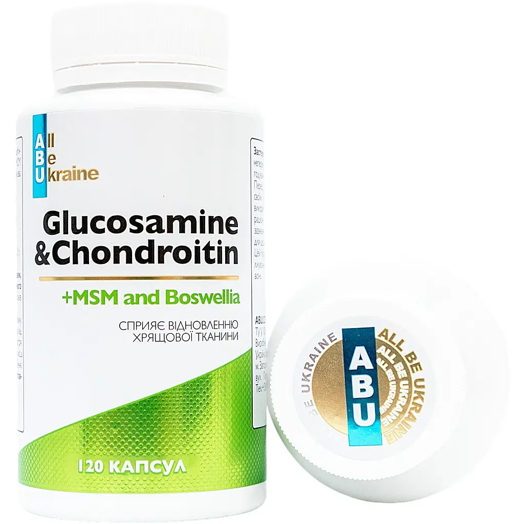 Комплекс All be Ukraine Glucosamine & Chondroitin для суставов 120 капсул (ABU-02022) - фото 4