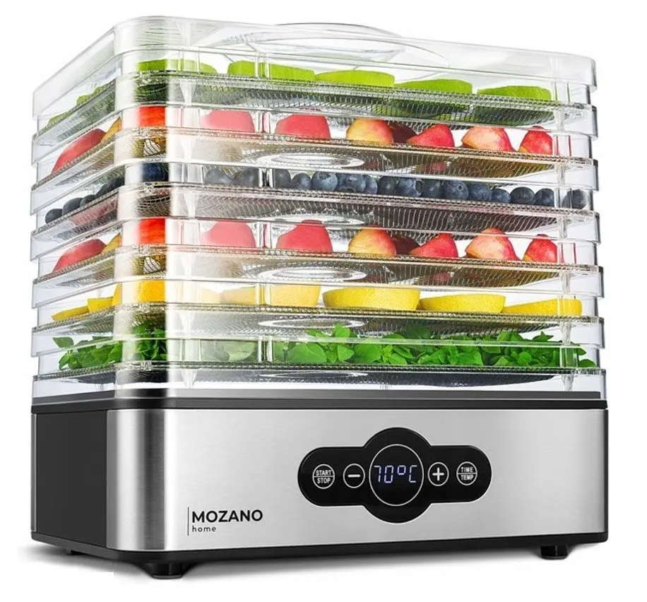Сушарка дегідратор для харчових продуктів грибів і фруктів Mozano Dehydrator 400 Вт