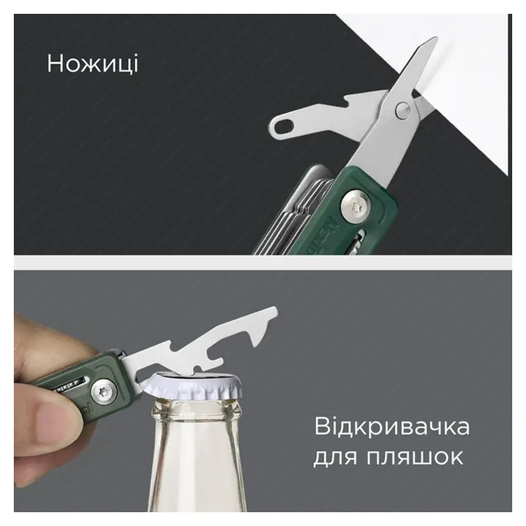 Мультитул NexTool Multi Functional Knife зелений (NE20098) - фото 3