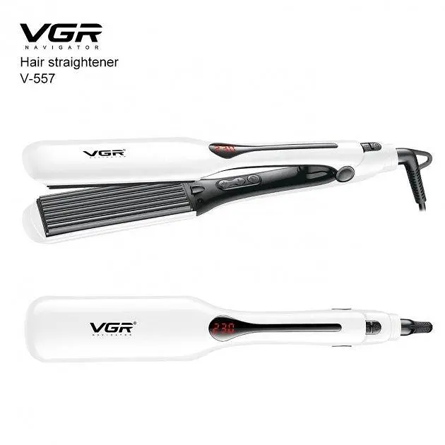 Плойка гофре для волосся VGR V-557 Біла - фото 6