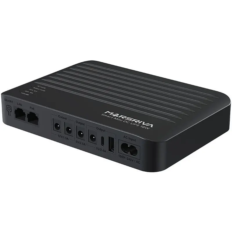 Источник бесперебойного питания MARSRIVA DC UPS для роутеров KP5 Max 4xDC+USB+USB-C+PoE OUT 18W 20000mAh LiFePO4 (KP5 Max_MARSRIVA) - фото 9