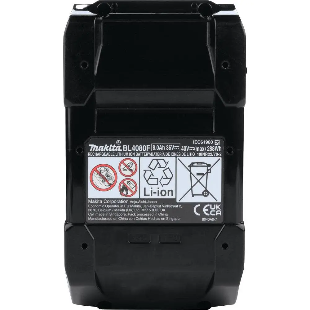Акумулятор для продукції Makita XGT BL4080F (40 В, 8 А·год, 191X65-8) - фото 4