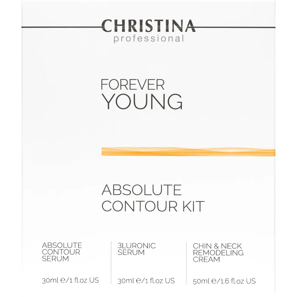 Набор Christina Forever Young Absolute Contour Kit: Absolute Contour Serum 30 мл + 3Luronic Serum 30 мл + Chin & Neck Remodeling Cream 50 мл - фото 2