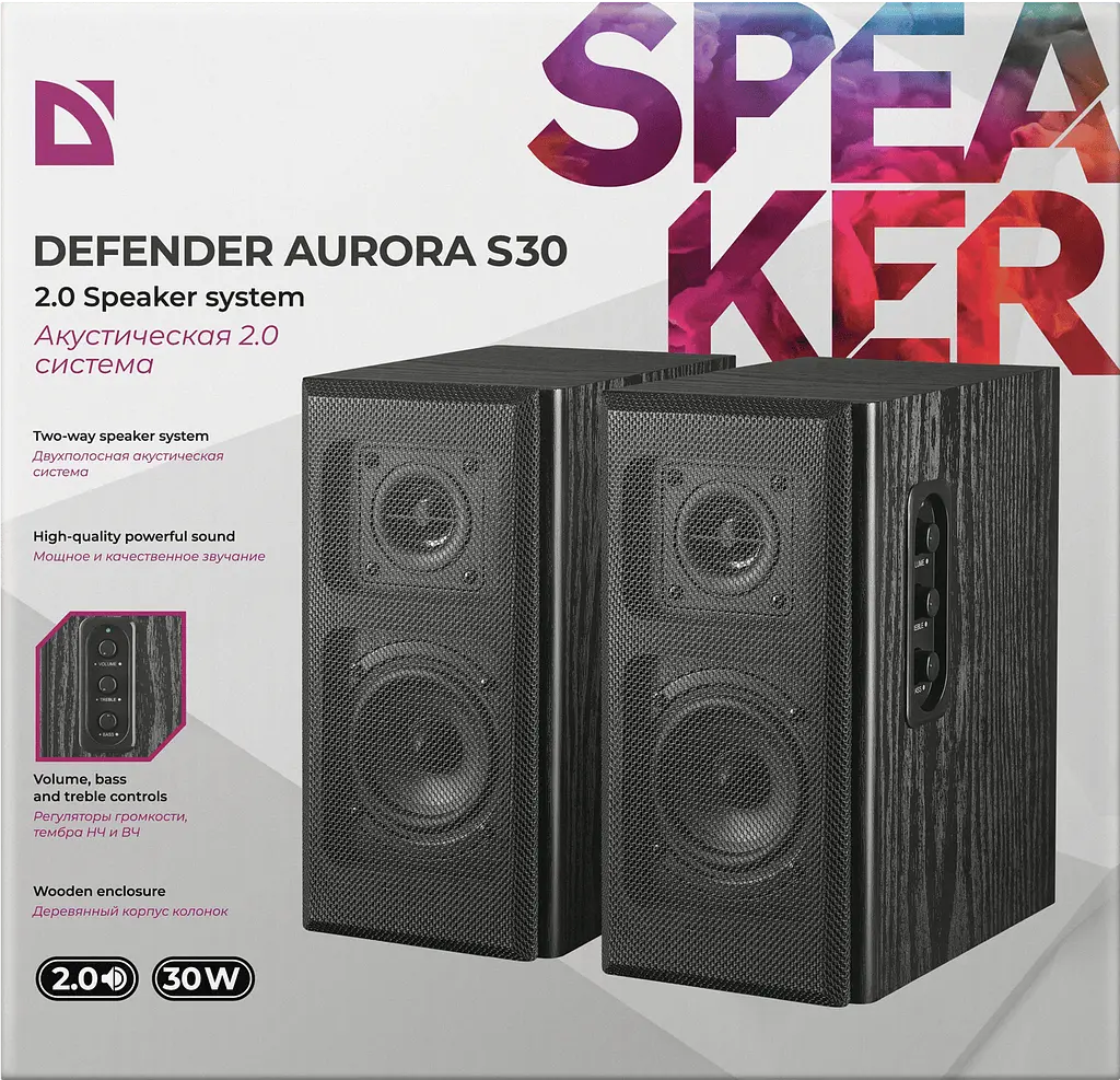Акустика 2.0 Aurora S30 30Вт Defender teh0027147 - фото 9