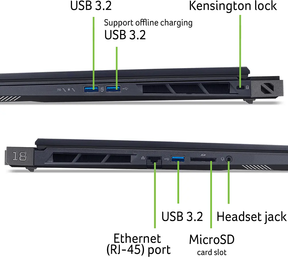 Ноутбук Acer Predator Helios 18 PH18-73 18" WQXGA IPS Intel U9-275HX 32GB F2TB NVD5080-16 Win11P - фото 2