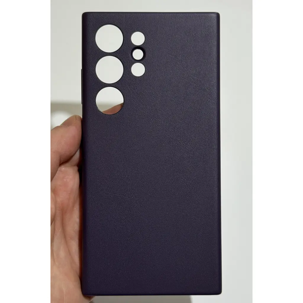 Оригінальний шкіряний чохол Samsung Vegan Leather Case для Samsung Galaxy S24 Ultra Dark Violet GP-FPS928HCAVW SM-S928 - фото 4