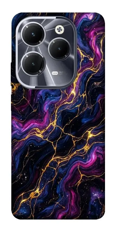 TPU чохол Demsky Purple space marble для Infinix Hot 40
