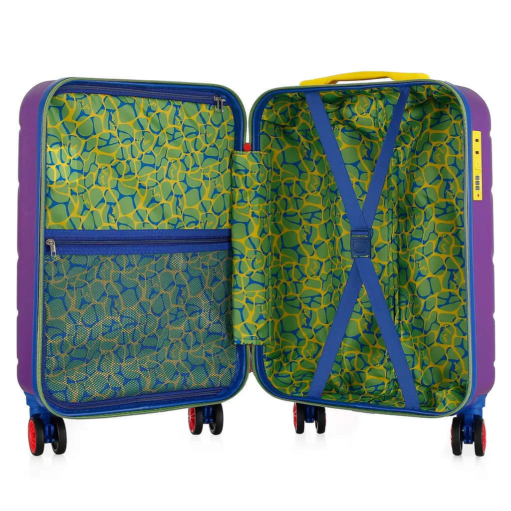 Валіза Semi Line 20 дюймів (S) дюймів (S) 40 л фіолетовий T5930-1 54.5x38x21 см ручна поклажа телескопічна ручка - фото 6