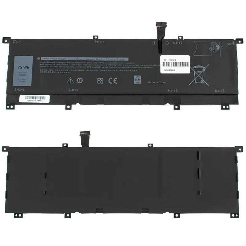 Батарея для ноутбука Dell 8N0T7 (XPS 15 9575 Precision 5530 2-in-1) 11.4V 6254mAh 75Wh Чорний - фото 2