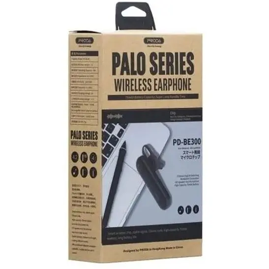 Bluetooth - гарнітура моно Proda PD-BE300 Palo (6971278724841) чорна - фото 2