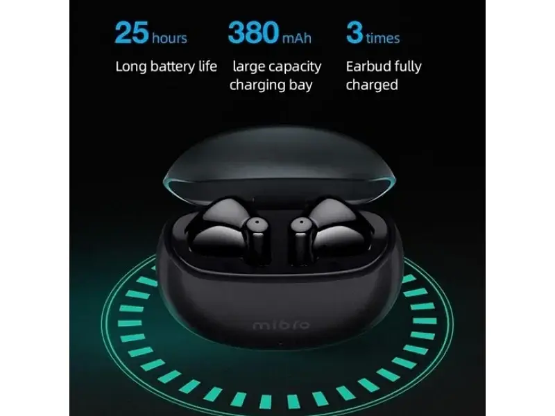 Навушники TWS Mibro Earbuds 2 Black - фото 2
