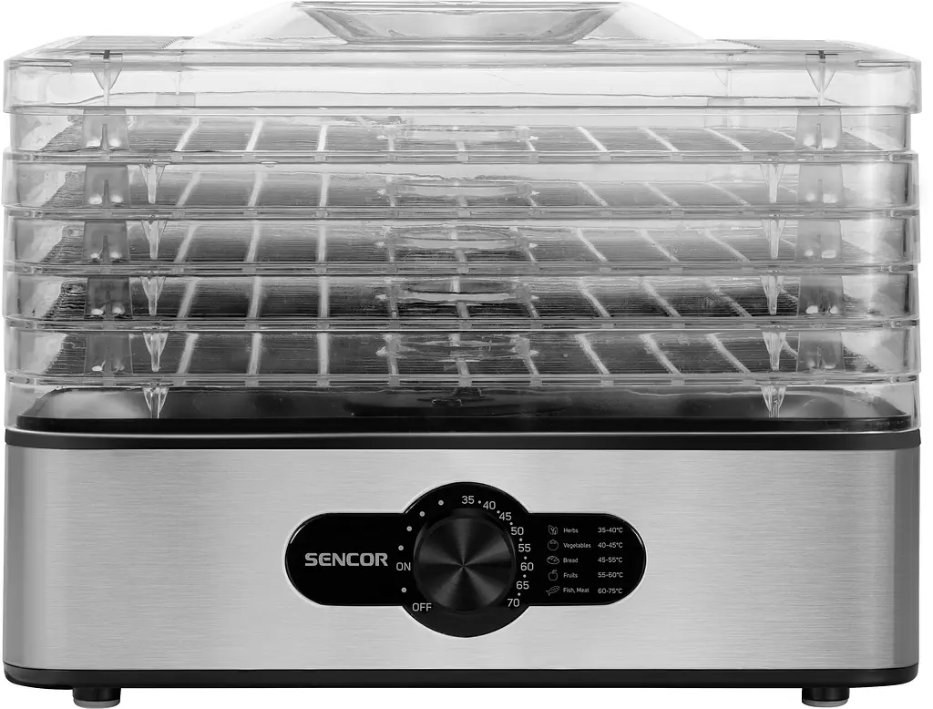 Сушарка для продуктів Sencor SFD950SS 240 Вт 5 піддонів - фото 3