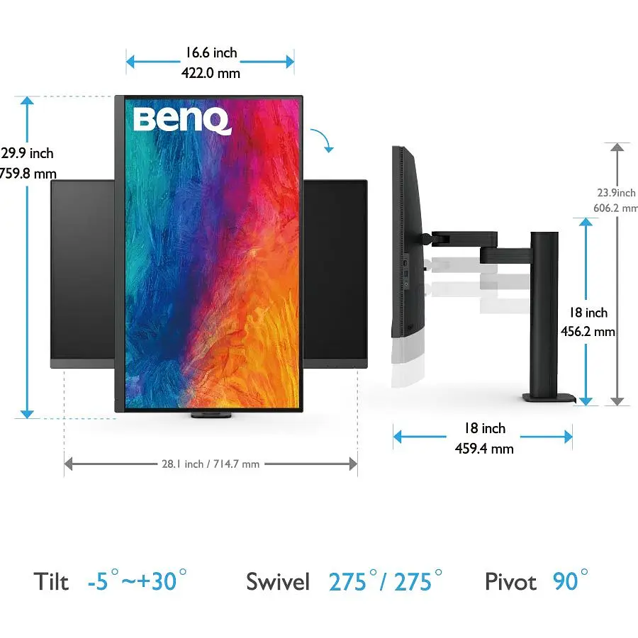 Монитор BenQ 31.5` PD3205UA (9H.LKGLA.TPE) [147895] - фото 17