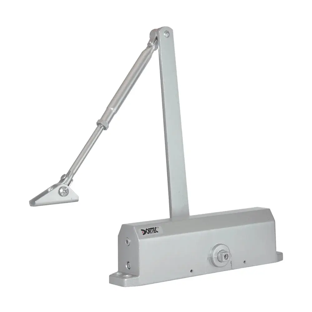 Дверний доводчик Dortec DT-516H Silver з фіксацією дверей у відчиненому положенні (63-00006) - фото 2