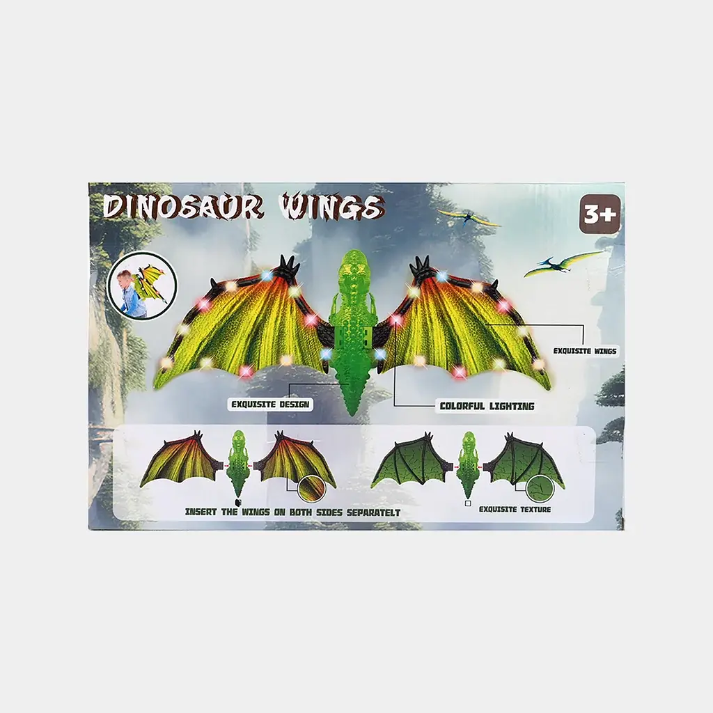 Іграшкові крила з динозавром "Dinosaur Wings" 65 см зі світловими ефектами та музикою іграшка динозавр на спину з рухомими лапами - фото 6