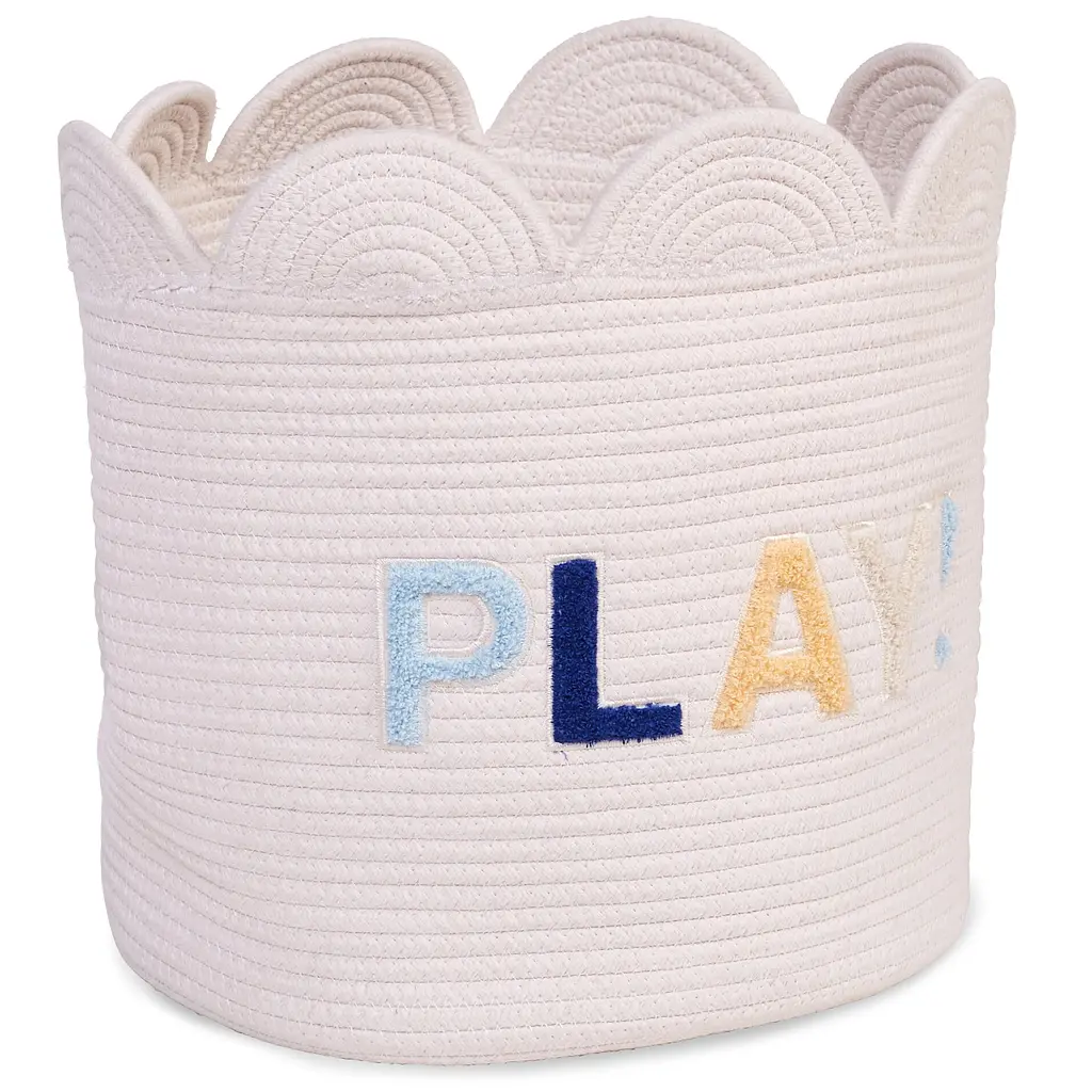 Кошик для іграшок Childhome Flower 35x35x35 см білий (CCBAFL35) - фото 2