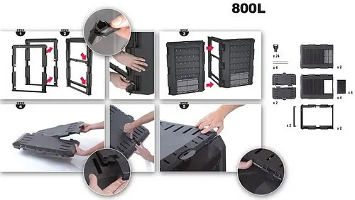 Компостер садовий Prosperplast MODULE COMPOGREEN 800 л, чорний - фото 2