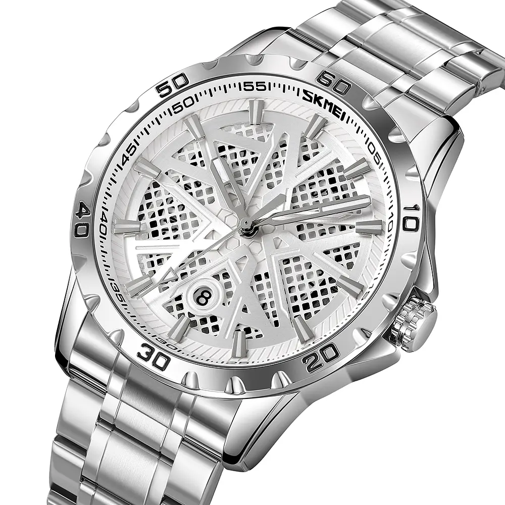 Чоловічий наручний годинник 9337SISI Silver Skmei acs0030893 - фото 2