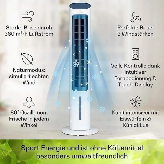 Мобильный кондиционер-вентилятор Klarstein Mistral 5-в-1 (10040150) - фото 5