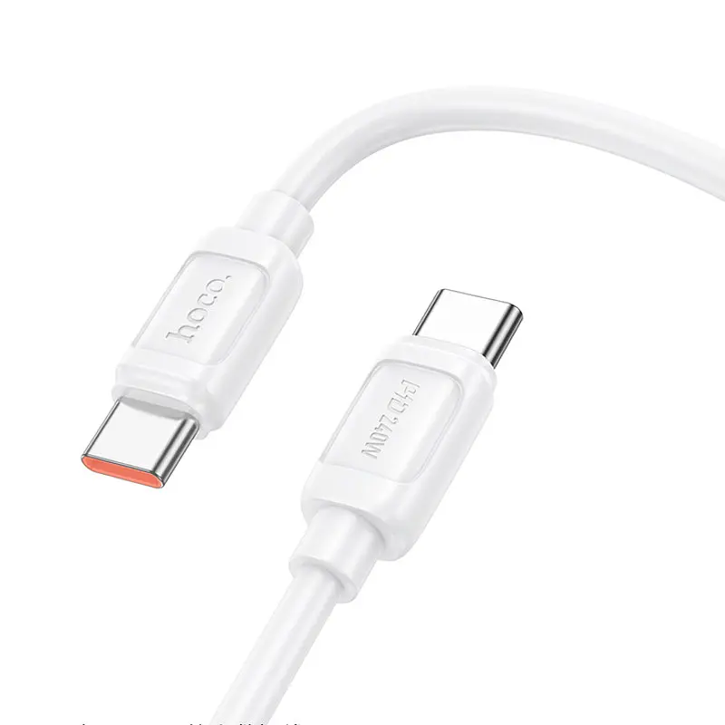 Дата кабель Hoco X115 Surpass Type-C to Type-C 240W (1m) White - фото 3