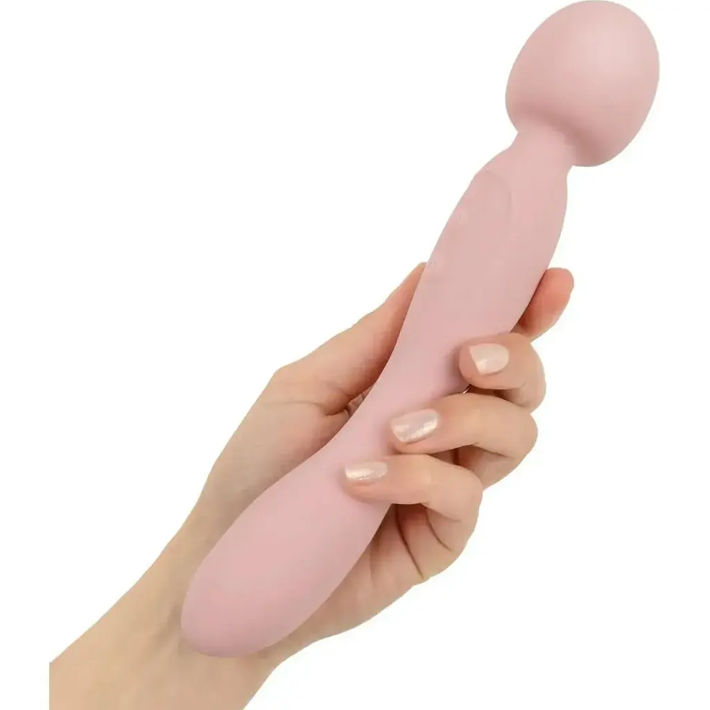 Вібратор Good Vibes Only Simi Double-Sided Wand Vibrator Soft Silicone Pink (SX3076) [152368] - фото 9