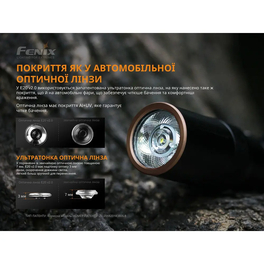 Ліхтар ручний Fenix E20 V2.0 - фото 8