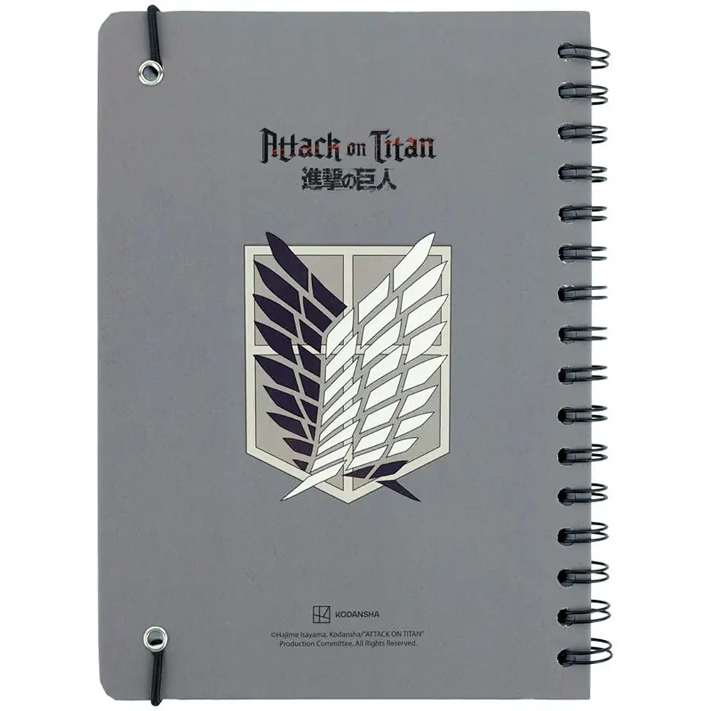 Блокнот Kite Attack on Titan А5 80 аркушів клітина (CR26-190) - фото 2