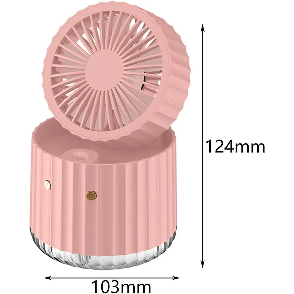 Портативний вентилятор Epik Rapid Cooling 3in1 Pink [137272] - фото 5