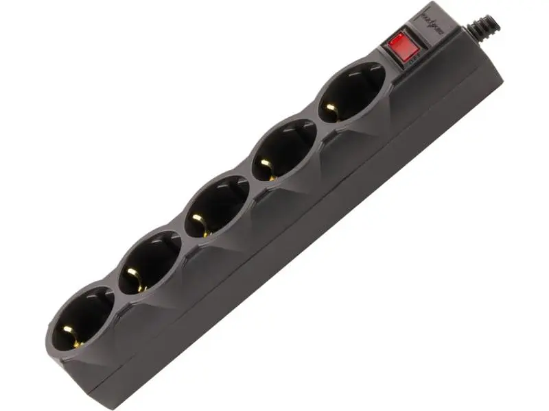Мережевий фільтр-подовжувач Logicpower LP-X5 Premium Black 5 м (9585) - фото 2