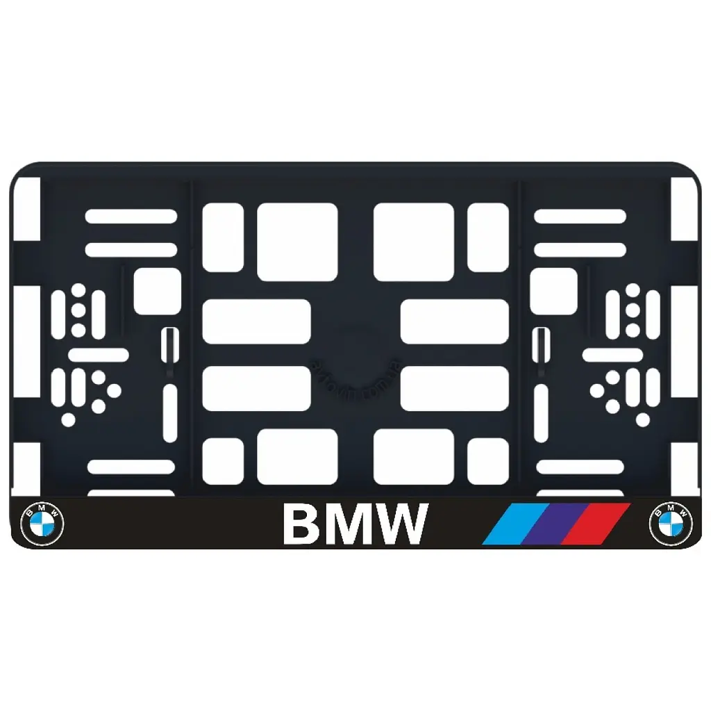 Рамка номера BMW M-power під Американський номер 300х150 мм Кольоровий Логотип (51.2А)