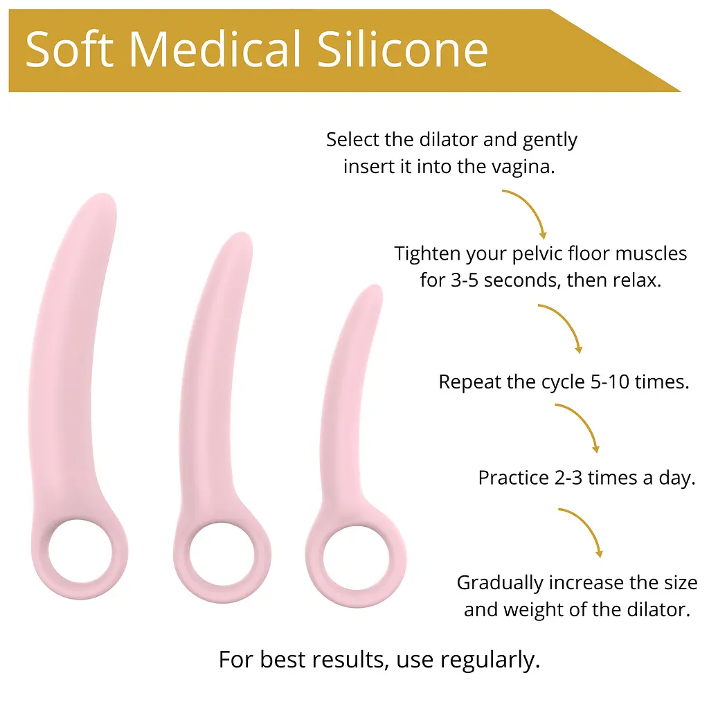 Набір вагінальних розширювачів - Erospace Sweet Play Pelvic Floor Muscles Training Set A13 - фото 9