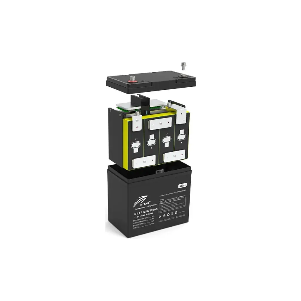 Батарея LiFePo4 Ritar R-LFP 12.8V 100Ah mini (R-LFP12.8V100AH-mini) - фото 2