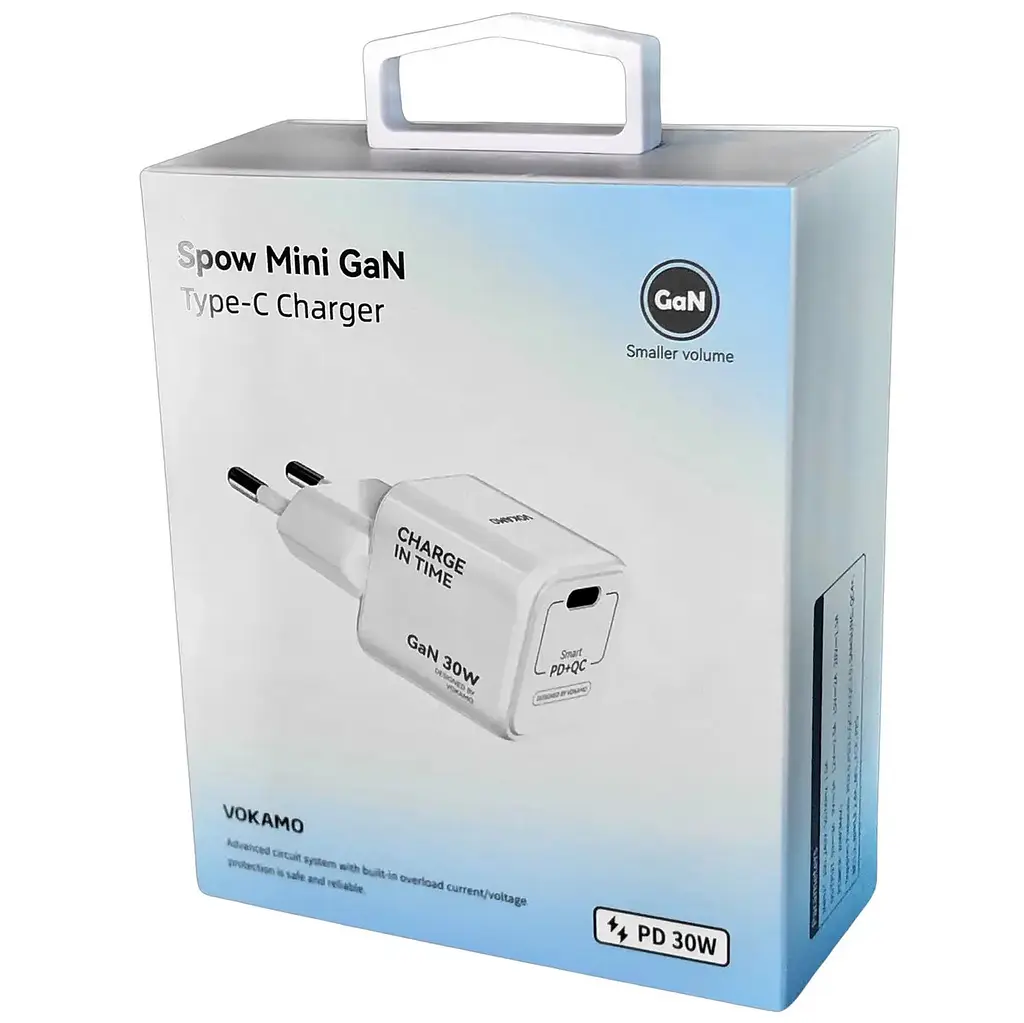 Зарядний пристрій Vokamo Type-C Spow mini GaN 30W - фото 4