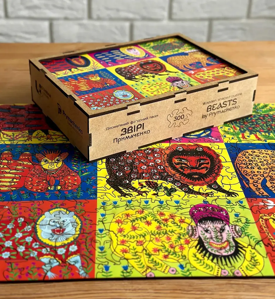 Пазл дерев`яний UkrainianPuzzles Звірі Примаченко - фото 5