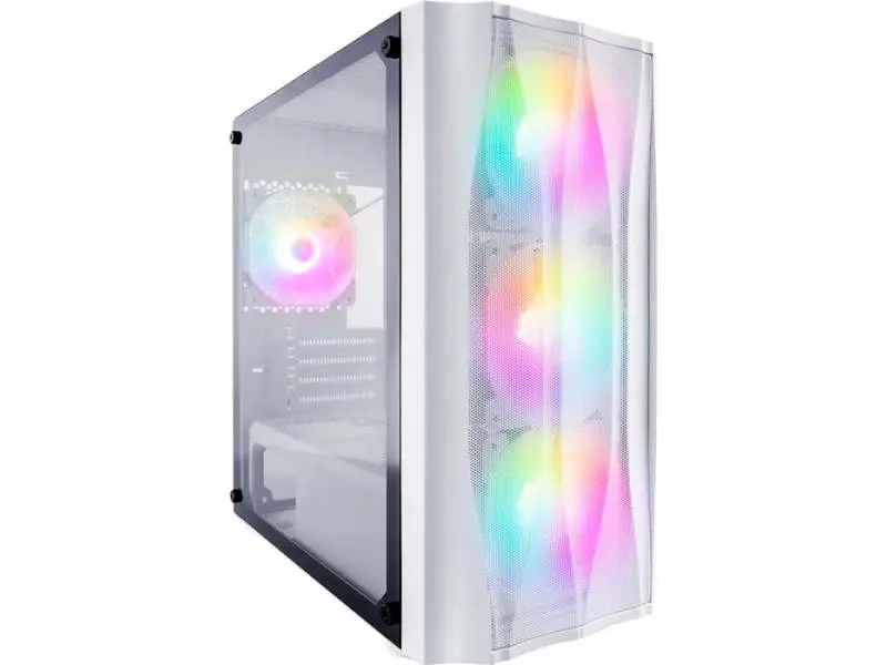 Корпус 1stPlayer Firebase X3-M-4F1 White (X3-M-4F1-W-WH)