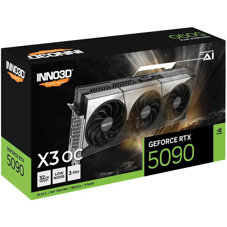GeForce RTX5090 Inno3D X3 OC, 32GB GDDR7, 512bit, PCI Express 5.0 - фото 8