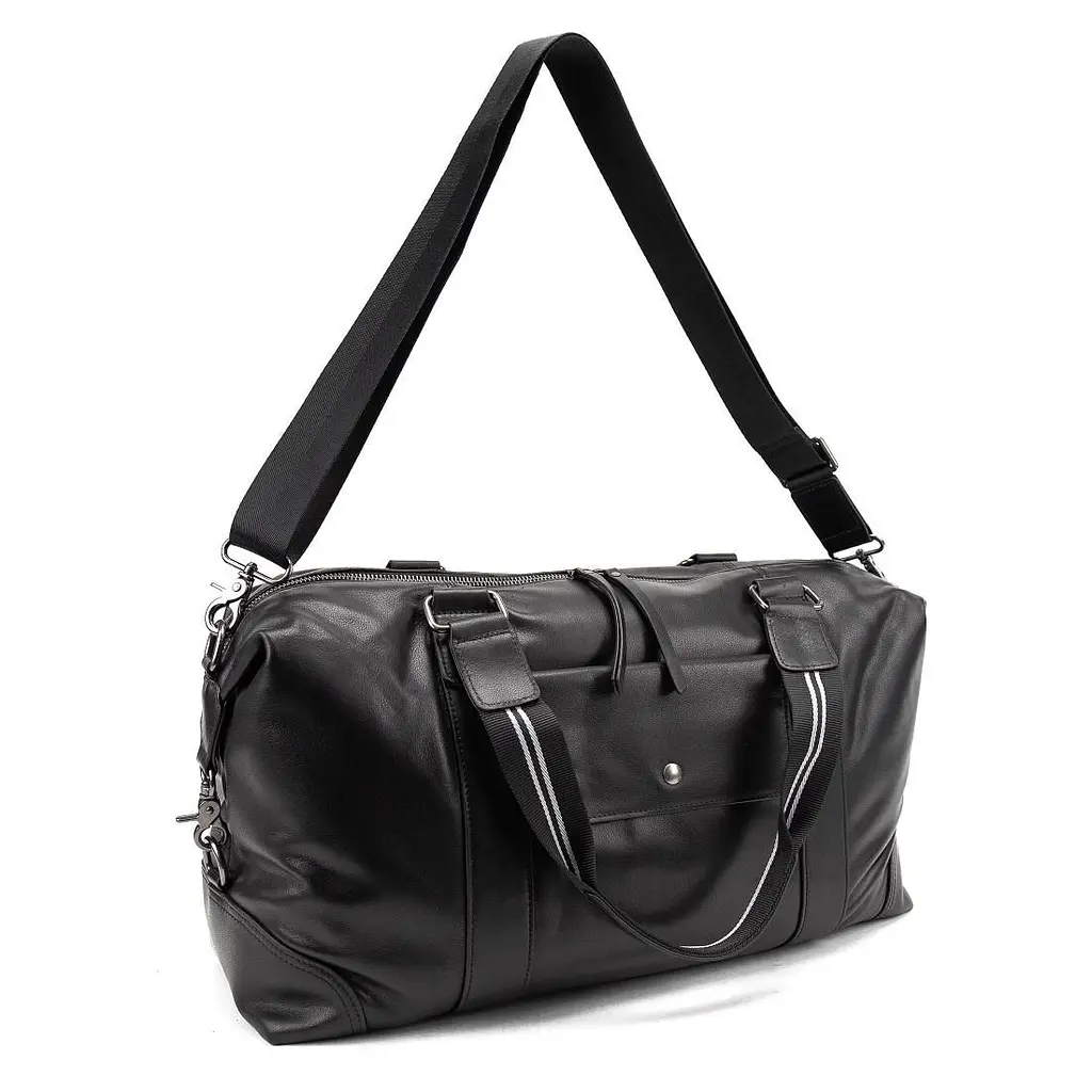 Дорожня шкіряна сумка TIDING BAG A25F-5218A чорна - фото 7