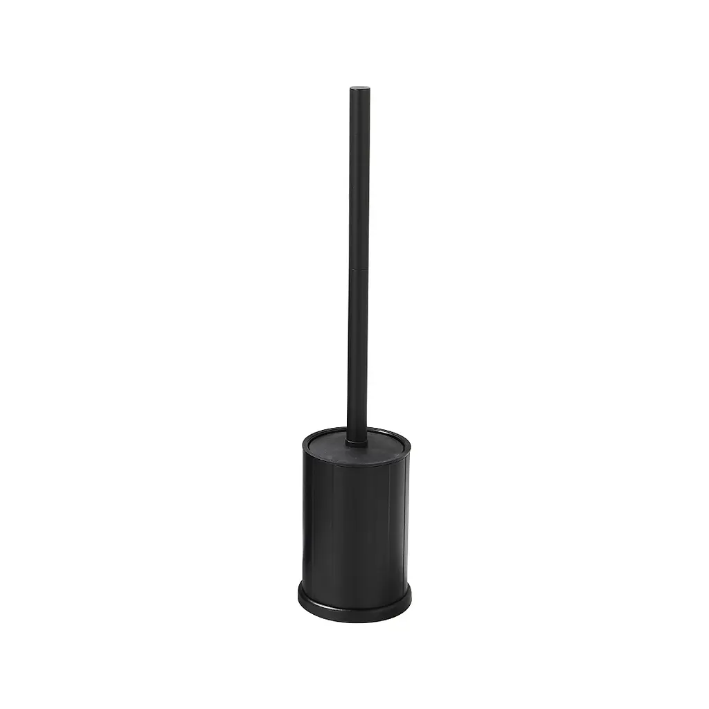 Йоржик для унітазу підлоговий VBI Round S black VBI-049800BL, Чорний матовий