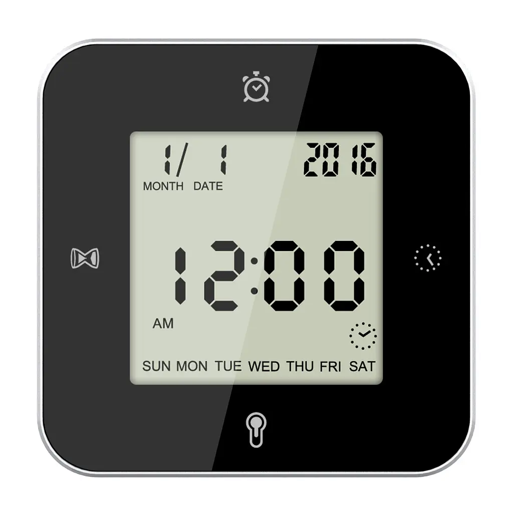 Годинник настільний Technoline WT344 Black/Silver (WT344), Чорний - фото 6