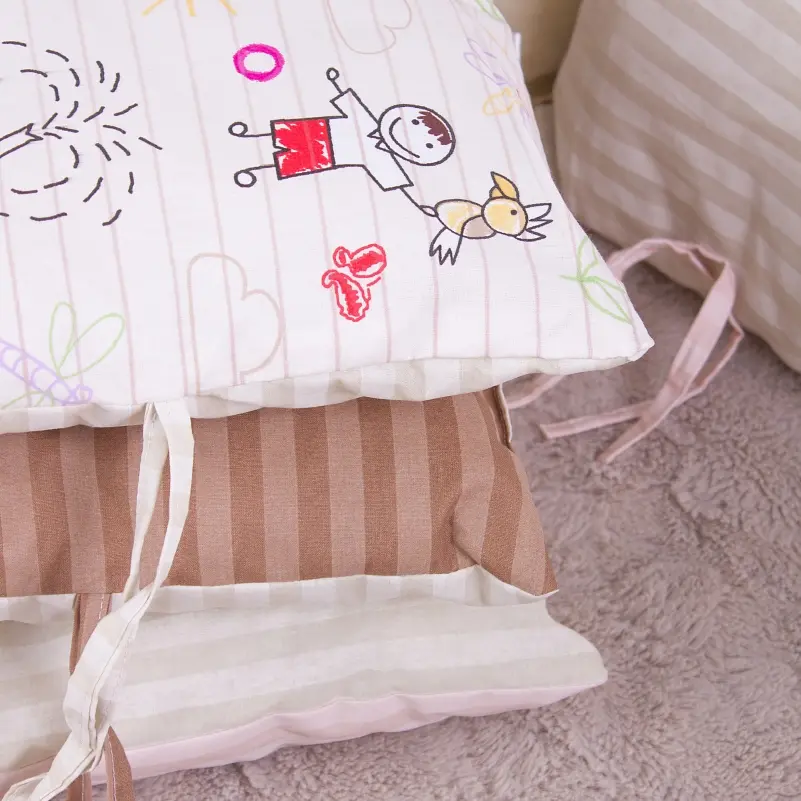 Подушки-борти MirSon Kids Time 18-300 Cream time бежеві 12 шт. - фото 7