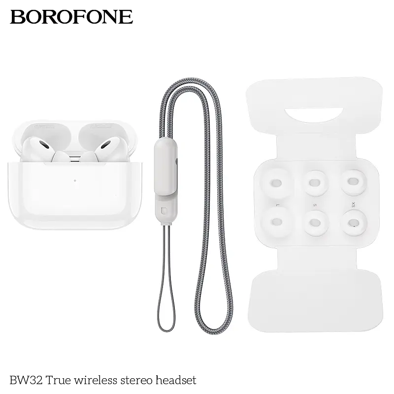 Наушники Borofone BW32 True wireless stereo headset White - фото 3