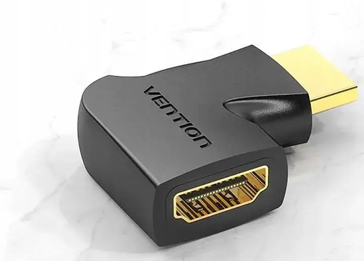 Переходник Vention HDMI 270 Degree Male to Female Vertical Black (AIQB0-2) 2 штуки - фото 2