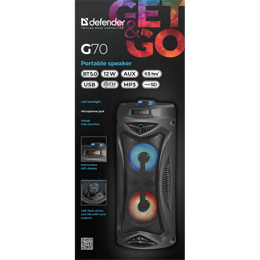 Акустическая система Defender G70 Black (65171) - фото 5
