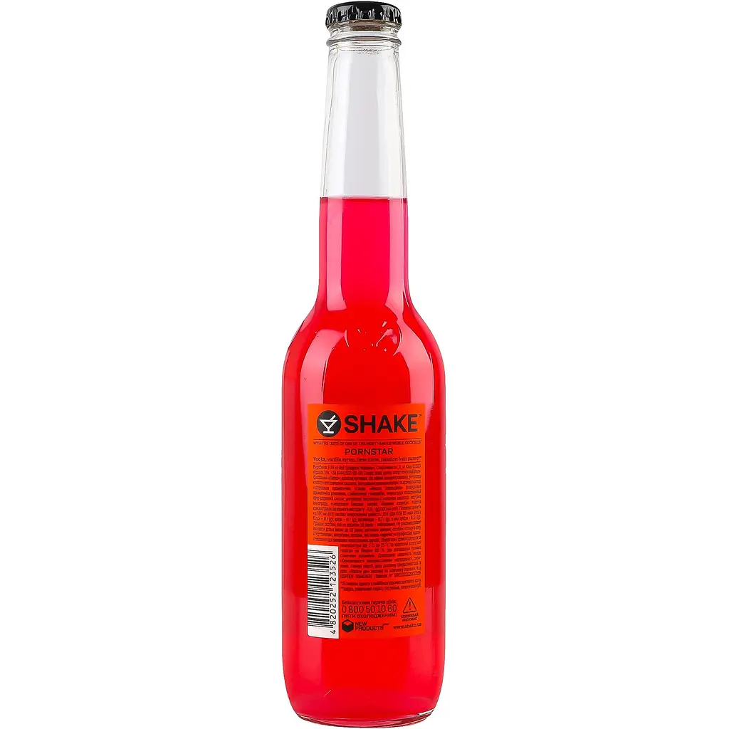 Упаковка напитка слабоалкогольного Shake Coctails Pornstar 7% 7.92 л (0.33 л х 24 шт.) - фото 5