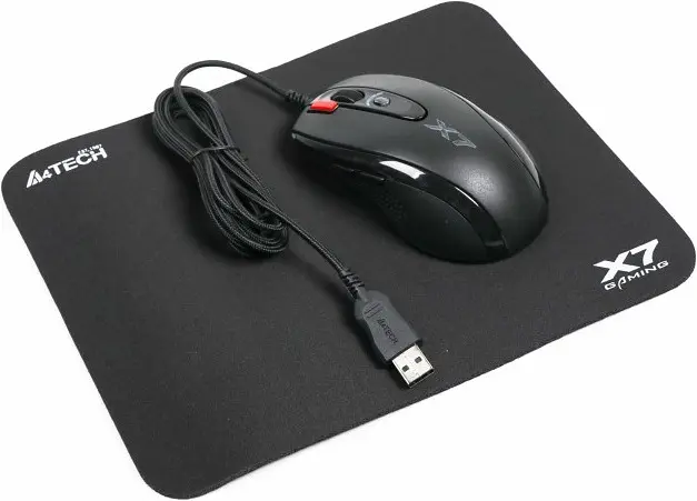 Комплект A4Tech X-7120 (миша X-710BK + килимок X7-200MP) - фото 2