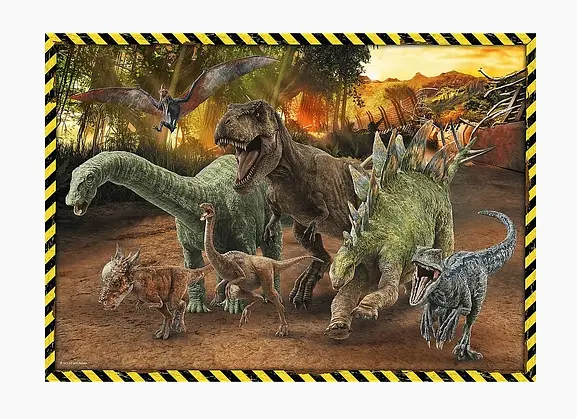 Пазлы Динозавры из Юрского периода / Мир динозавров 200 элементов 13287 Trefl, в коробке (5900511132878) - фото 2