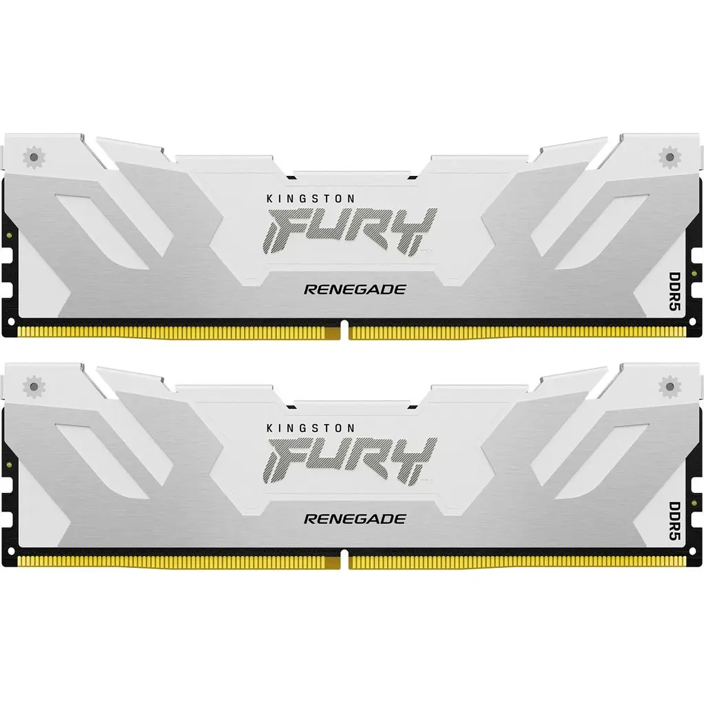 Модуль пам'яті DDR5 Kingston FURY Renegade 2x24 ГБ 8000 МГц білий/сріблястий (KF580C38RWK2-48) [175476] - фото 3