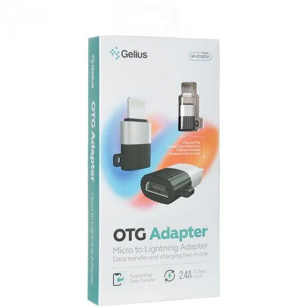 Переходник OTG Gelius Adapter Micro to Lighting GP-OTG004 - фото 4