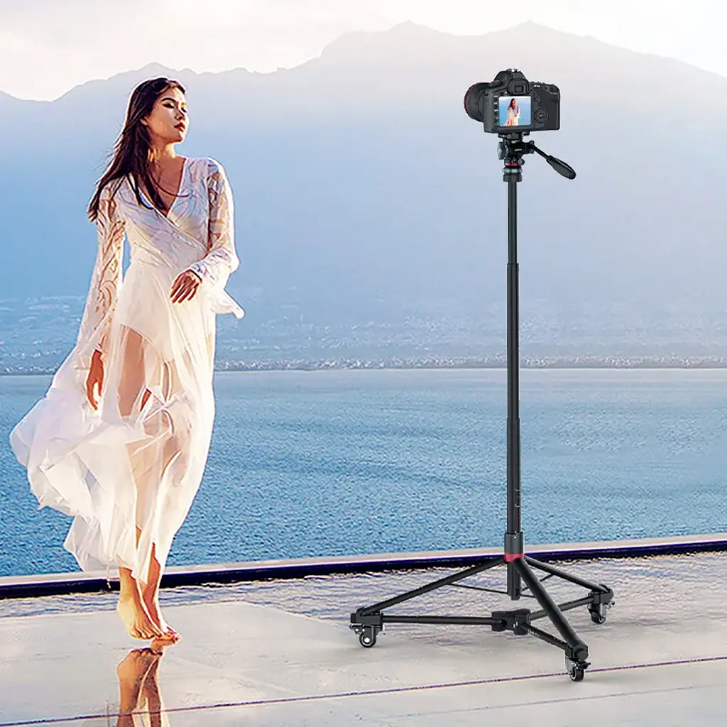 Штатив Ulanzi AT-03 Tripod Dolly Kit 1.6m Black [126315] - фото 4